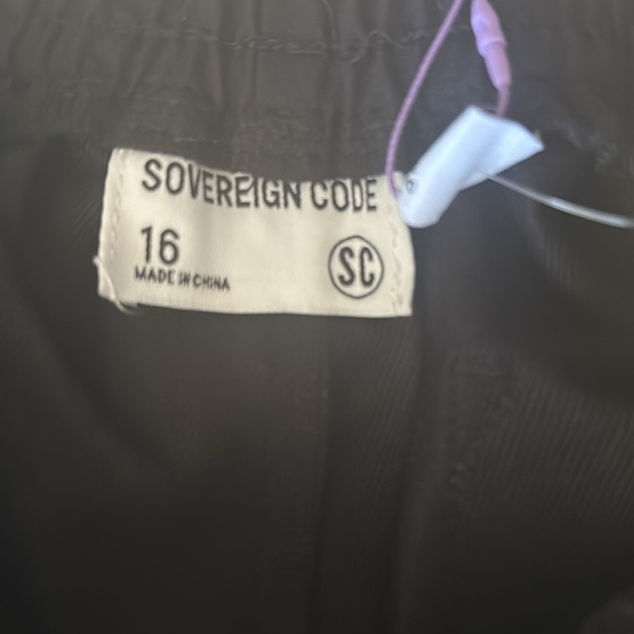 Girls Sovereign Code Black Chantel Tech Pants Cargo Joggers Size 16 - Picture 6 of 7